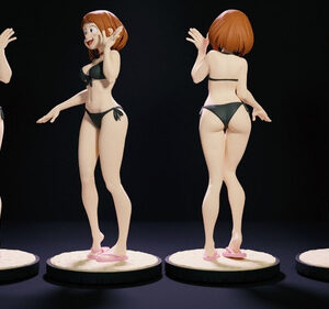 Boku No Hero Ochako Uraraka Bikini Stl Obj Para Impresión 3d