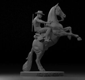 Red Dead Redemption Stl Obj Impresión 3d