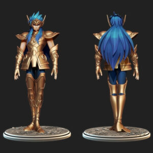 Saint Seiya Camus Aquario By Specialstl Stl Obj Impresión 3d