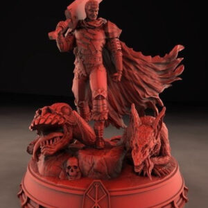 Berserk Guts Demon Head Stl Obj Impresión 3d