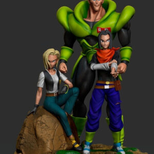 Dragon Ball Z 3 Androids Archivos Stl Para Impresión 3d