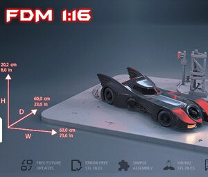 Dc Batmobile 1989 Gambody Archivos Stl Impresión 3d