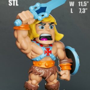 He-man Chibi 3dxm Archivos Stl Impresión 3d