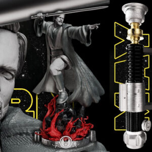 Star Wars 3d Obi Wan + Saber Archivo Stl Para Impresión 3d