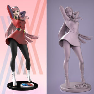 Darling In The Franxx Zero Two V1 Y V2 Archivos Stl 3d