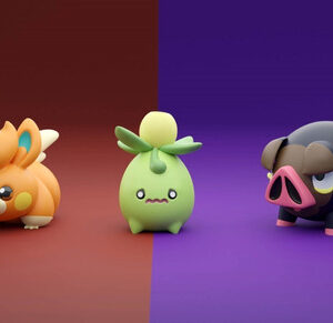 Pokemon Scarlet And Violet X3 Archivo Stl Para Impresión 3d