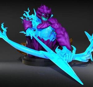 Naruto Susanoo Sasuke Indras Arrow Stl Obj Impresión 3d