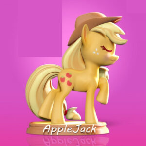 Little Pony Applejack Stl Obj Impresión 3d