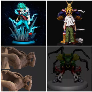 Boku No Hero Pack 5 X 4 Archivos Stl Para Impresión 3d