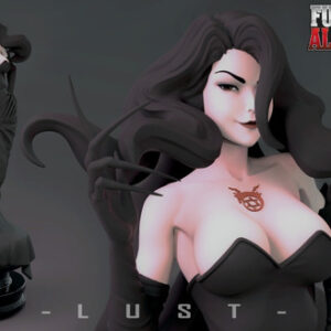 Fullmetal Alchemist Lust Stl Obj Impresión 3d