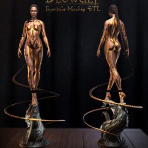 Beowulf - Angelina Jolie Fanart Stl Obj Impresión 3d