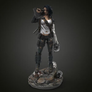 Terminator Girl Jadde Archivo Stl Para Impresión 3d