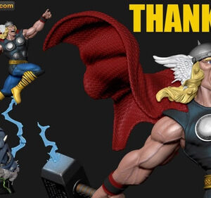 Marvel Classic Thor Stl/obj Para Impresión 3d