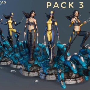 Marvel X-men X23 - Pack Stl/obj Para Impresión 3d