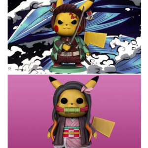 Pikachu Tanjiro Y Nezuko Archivo Stl Para Impresión 3d