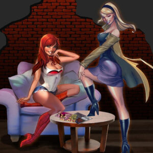 Mary Jane And Gwen Stacy Stl/obj Para Impresión 3d