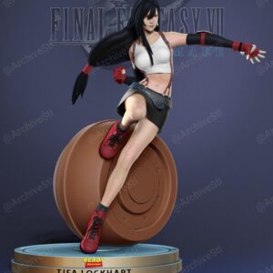 Final Fantasy Tifa Archivo Stl Obj Para Impresion 3D