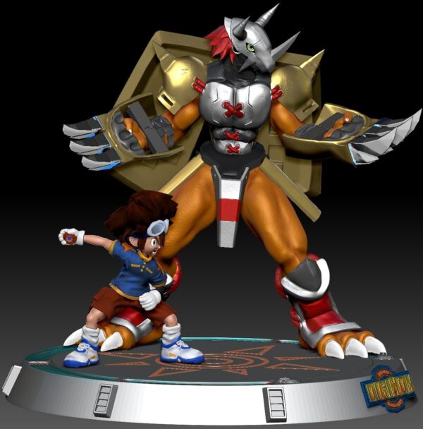 Tai Y Wargreymon Digimon Archivo Stl Obj Para Impresion 3D