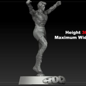 Rocky Balboa Archivo Stl Obj Para Impresion 3D