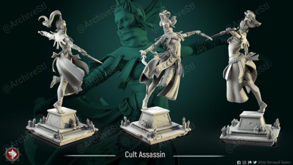 Cult Assassin Archivo Stl Obj Para Impresion 3D