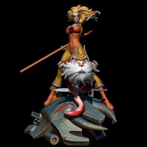 Thundercats Cheetara Y Snarf Archivo Stl Para Impresion 3D