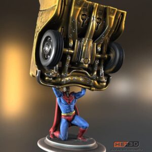 Superman Sujeta Coche Archivo Stl Para Impresion 3D