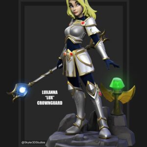 League Of Legends Lux Archivo Stl Para Impresion 3D