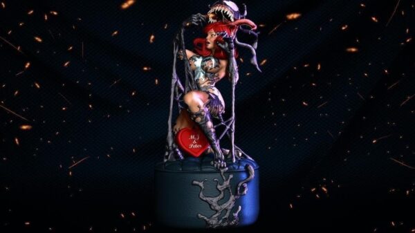 Mary Jane Venom Archivo Stl Para Impresion 3D