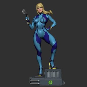 Samus Zero Suit Archivo Stl Para Impresion 3D