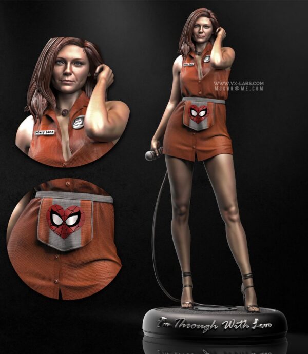 Kirsten Dunst Mary Jane Watson Archivo Stl Para Impresion 3D