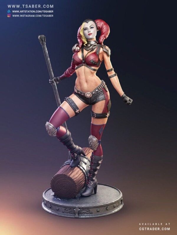 Harley Quinn Estatua Archivo Stl Para Impresion 3D