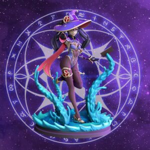 Mona Genshin Impact Archivo Stl Para Impresion 3D