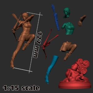 Lara Croft Archivo Stl Para Impresion 3D
