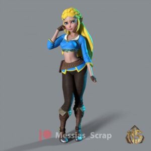 Princess Zelda Archivo Stl Para Impresion 3D