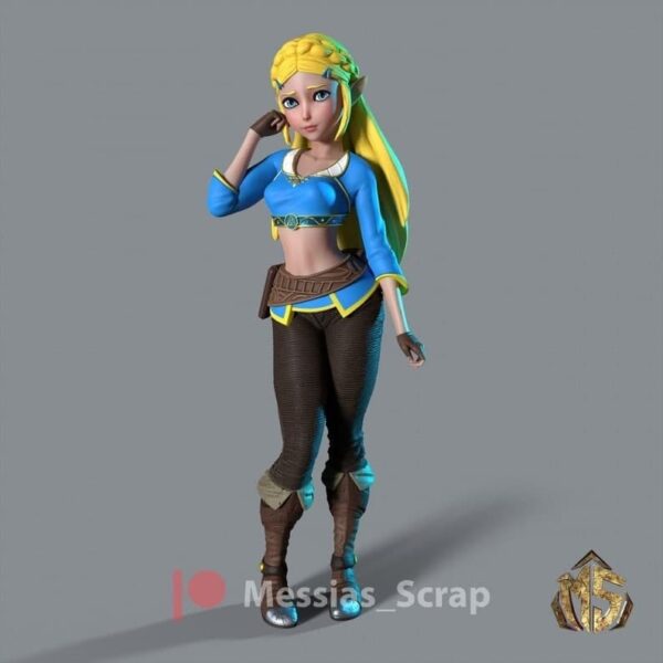 Princess Zelda Archivo Stl Para Impresion 3D
