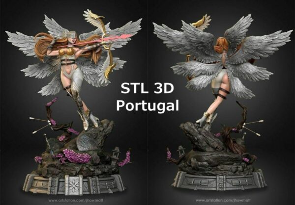 Angewomon Arrow Digimon Archivo Stl Para Impresion 3D