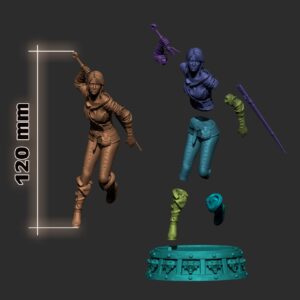 Ciri The Witcher Archivo Stl Para Impresion 3D