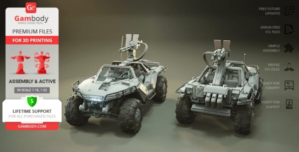 Warthog M12B Archivo Stl Para Impresion 3D