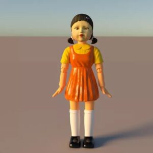 Squid Doll Game Archivo Stl Para Impresion 3D