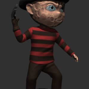 Little Big Head Freddy Krueger Archivo Stl Para Impresion 3D