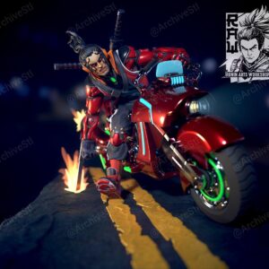 Biker Takeshi Archivo Stl Para Impresion 3D