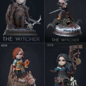 The Witcher Pack Chibi Archivo Stl Para Impresion 3D