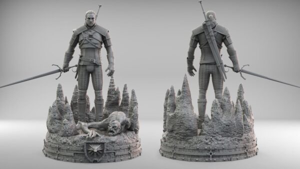 Witcher Geralt Stl Archivo Stl Para Impresion 3D