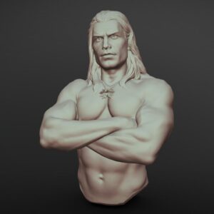 Henry Cavill The Witcher Busto Archivo Stl Para Impresion 3D