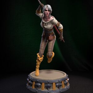 Ciri The Witcher Archivo Stl Para Impresion 3D