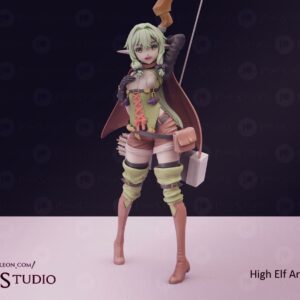 High Elf Archer Archivo Stl Para Impresion 3D