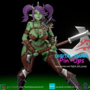 Orc Girl Archivo Stl Para Impresion 3D