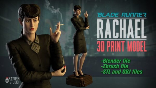 Rachael Blade Runner Archivo Stl Para Impresion 3D