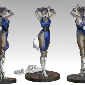 Chun Li Cyborg Archivo Stl Para Impresion 3D
