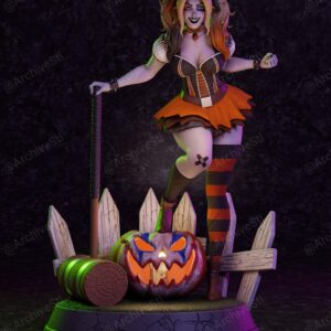 Harley Quinn Halloween Archivo Stl Para Impresion 3D